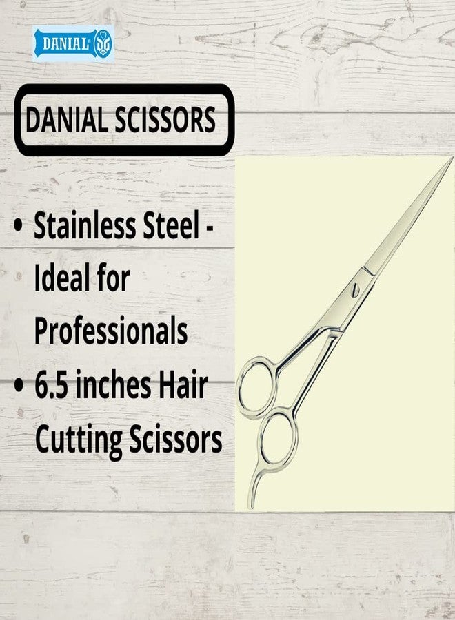 DANIAL 6.5" Hair Cutting Scissors for Professionals Salon Barber Scissors for Men Women - Stainless Steel Scissors/Shears - Image 3